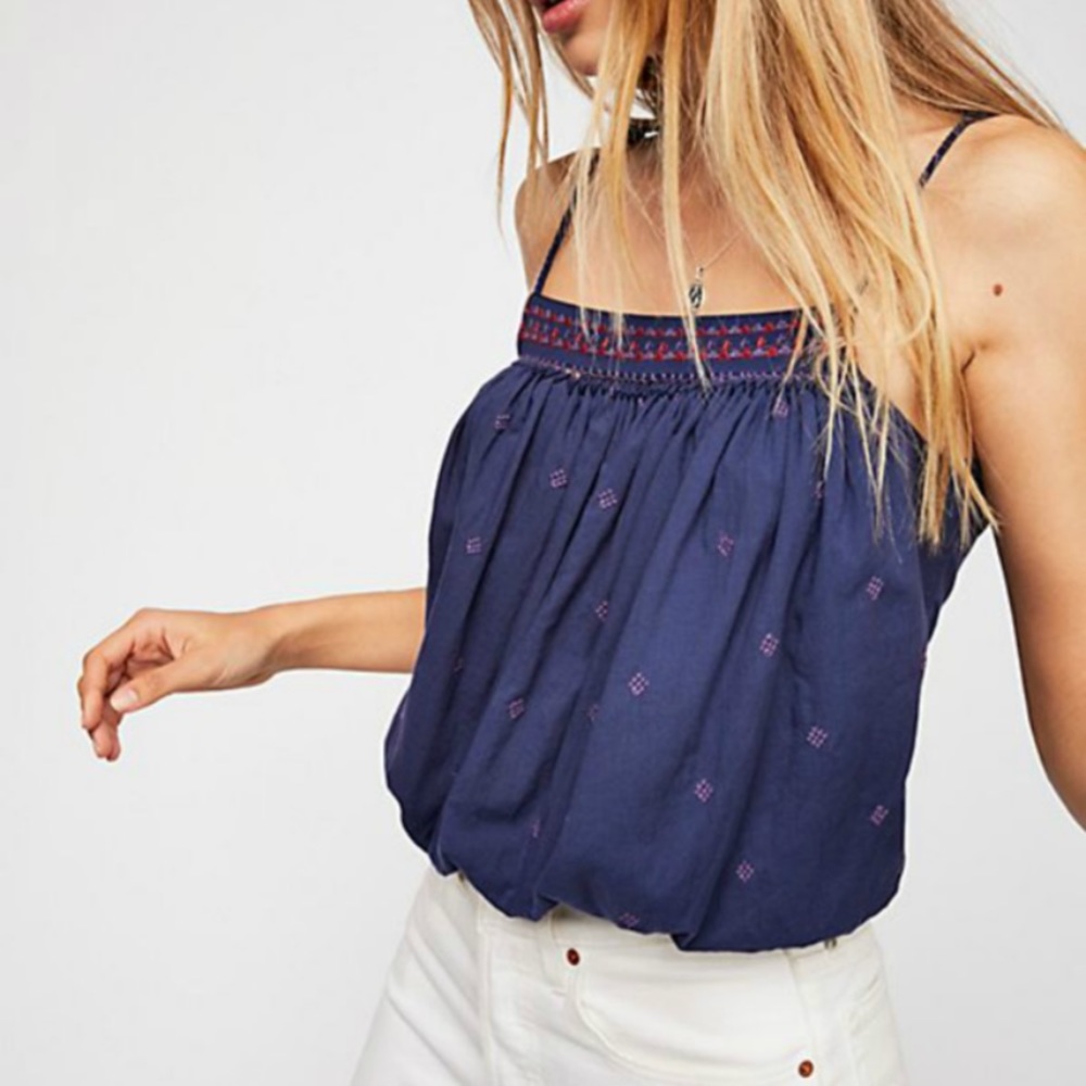 Free people embroidered top